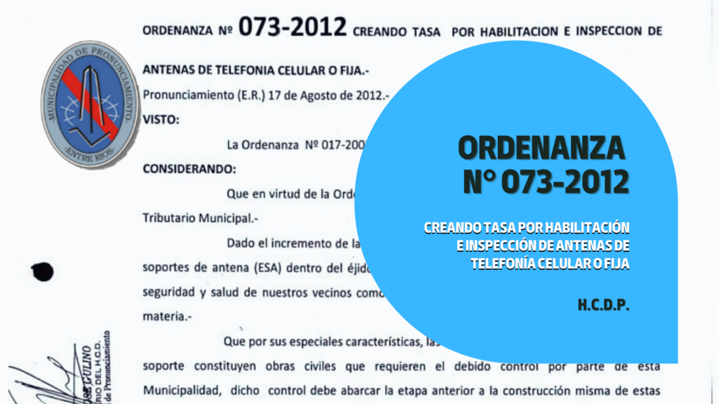 RESOLUCIÓN N° 073-2012 (H.C.D.P.)