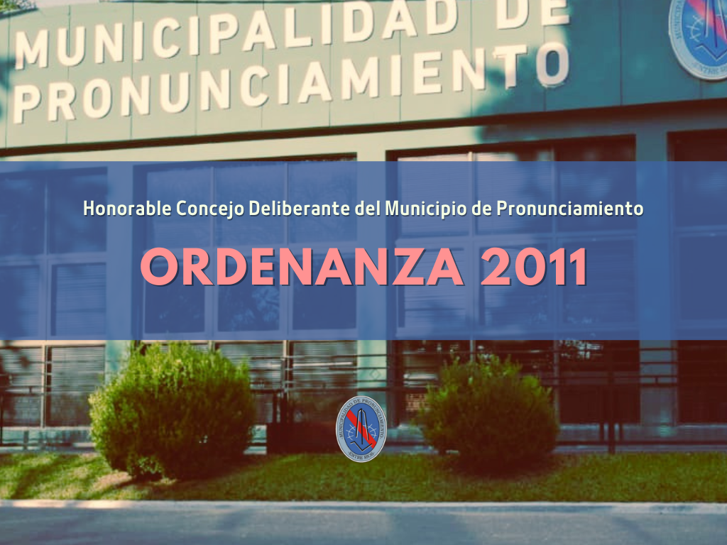 ORDENANZA 2011