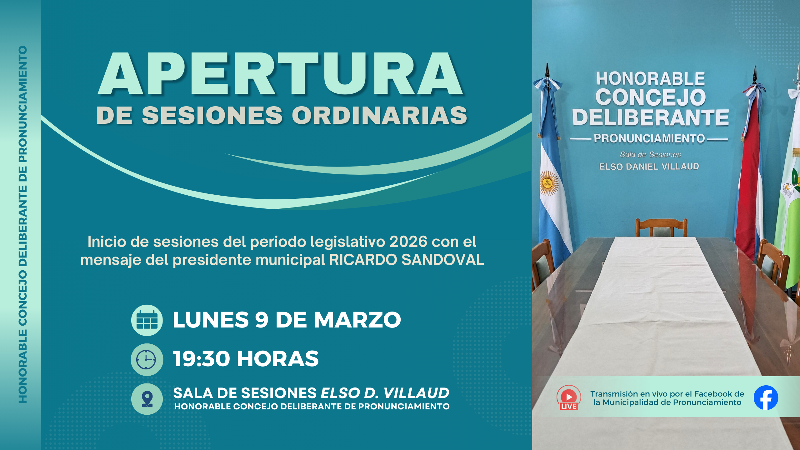 APERTURA DEL PERIODO DE SESIONES ORDINARIAS 2026
