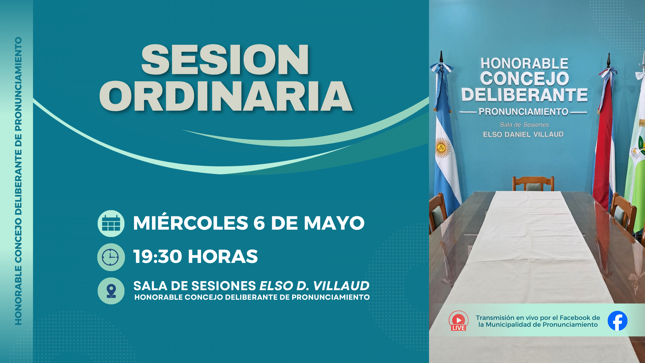 NUEVA SESIÓN ORDINARIA